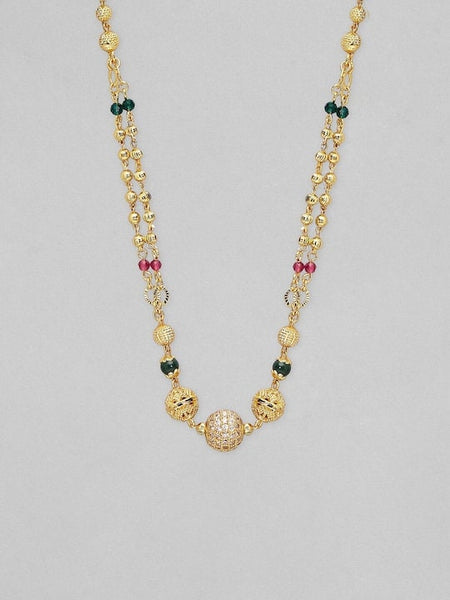 Gold Plated Chain For Women, Indian Necklace, Contemporary Necklace, Gift For Her, Statement Jewelry, Handmade Chain VitansEthnics