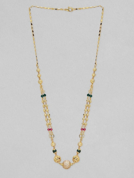 Gold Plated Chain For Women, Indian Necklace, Contemporary Necklace, Gift For Her, Statement Jewelry, Handmade Chain VitansEthnics