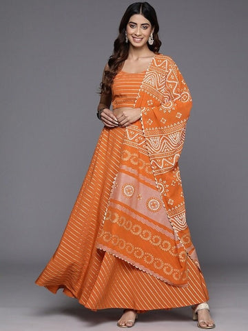 Designer Indian Crop Top With Skirt Set, Indian Blouse With Skirt & Dupatta Set, Indo Western Dress For Women, Indian Dress, Lehenga Choli VitansEthnics