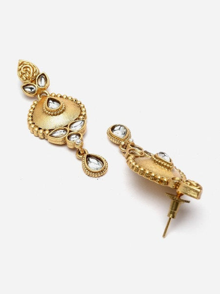 Gold-plated handcrafted Jewelry Set For Women, Indian Necklace With Earrings Set, Bollywood Jewelry Set VitansEthnics