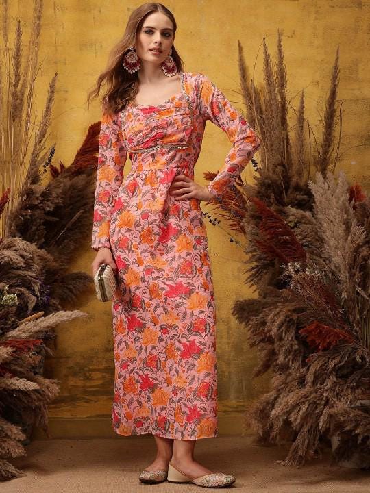maxi indian dress for women Embellished Sequinned Empire Maxi Ethnic Dress For Women, Indian Dress For Women, Indo Western Outfit, Maxi Dress For Women, Indian Gown