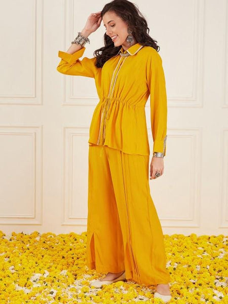 Top with Palazzo Set for Women, Coord Set, Festival Outfit Ethnic Indian Dress Co-ords, Kurta Set For Women, Haldi Outfit VitansEthnics