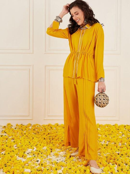 Top with Palazzo Set for Women, Coord Set, Festival Outfit Ethnic Indian Dress Co-ords, Kurta Set For Women, Haldi Outfit VitansEthnics