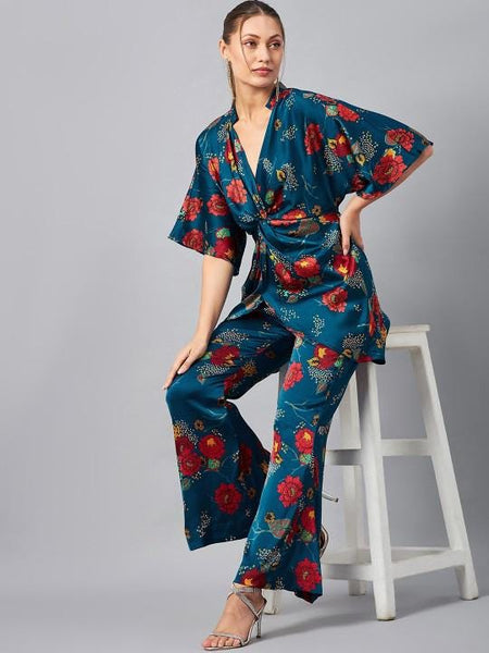 Floral printed Kurta With Palazzo For Women, Tunic With Palazzo, Indian Dress, Party Wear Indo Western Outfit, Kurti Set VitansEthnics