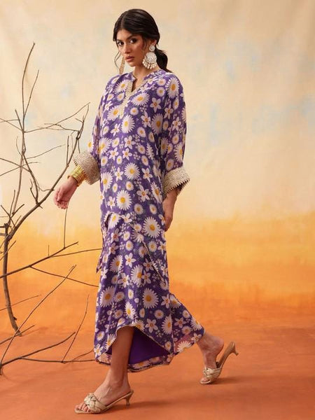 Floral Printed Top with Palazzo For Women, Co-Ords Set, Palazzo Kurti Set, Coord Set, Indo Western Outfit, Kurti Set, Indian Suit VitansEthnics