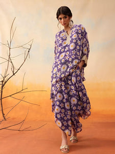 Floral Printed Top with Palazzo For Women, Co-Ords Set, Palazzo Kurti Set, Coord Set, Indo Western Outfit, Kurti Set, Indian Suit VitansEthnics