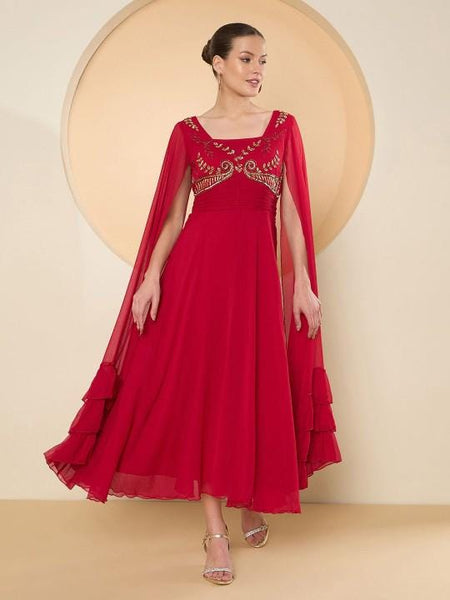 Embellished Maxi Dress For Women, Indian Dress For Women, Indo Western Outfit, Gown For Women, Indian Wedding Guest Outfit4 VitansEthnics