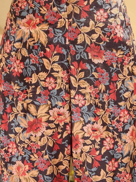Embellished & Printed Satin Jacket With Palazzo Set For Women, Wedding Guest Outfit, Ethnic Indo Western Fusion Outfit, Co-ords Set3 VitansEthnics