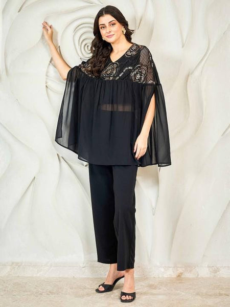 Embellished Top With Palazzo Set for Women, Coord Set, Ethnic Indian Dress, Wedding Guest Indo Western Outfit, Party Wear Fusion Outfit27 EtsyImport