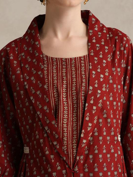 Printed Kurti With Trousers & Jacket Co-Ords Set For Women, Tunic with Palazzo Shrug Set, Indo Western Outfit, Ethnic Indian Dress24 EtsyImport