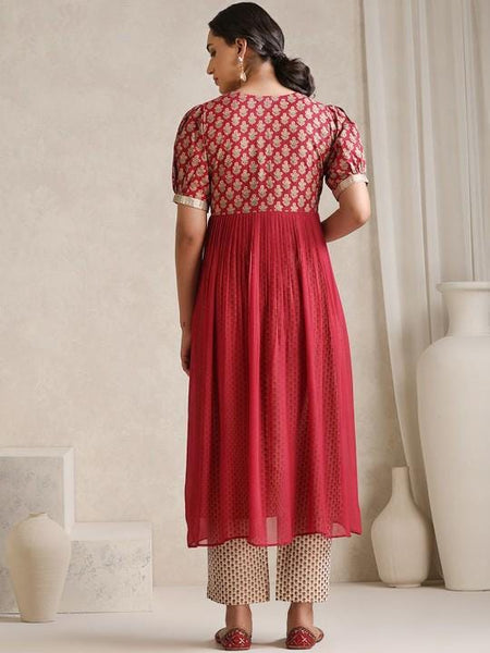 Printed Kurti With Trousers & Jacket Co-Ords Set For Women, Kurta Set With Jacket, Indo Western Outfit, Wedding Guest Ethnic Indian Dress22 EtsyImport