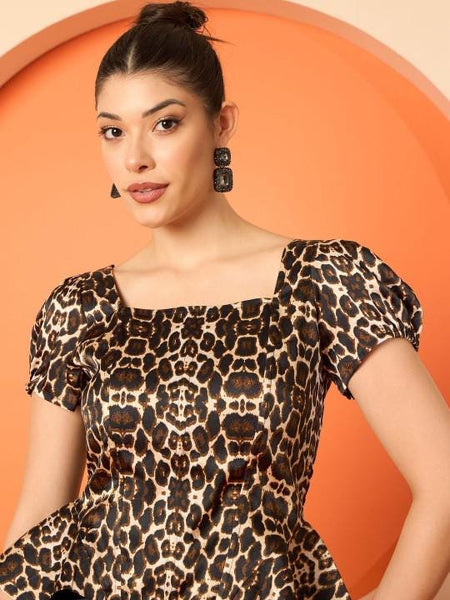 Square Neck Peplum Top With Drape Skirt Set For Women, Indian Top with Dhoti Skirt Set, Ethnic Indo Western Outfit, Fusion Coord Set8 EtsyImport