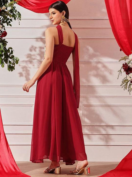 Embroidered Strapless Ethnic Maxi Dress With Dupatta For Women, Indian Dress, Indo Western Outfit, Indian Gown, Wedding Guest Outfit4 EtsyImport