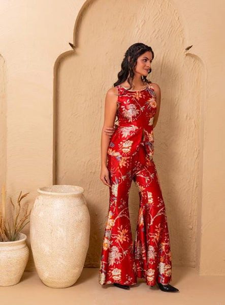 Printed Peplum Top With Palazzo Pants for Women, Coord Set, Festival Outfit Ethnic Indian Dress, Wedding Guest Indo Western Outfit19 EtsyImport