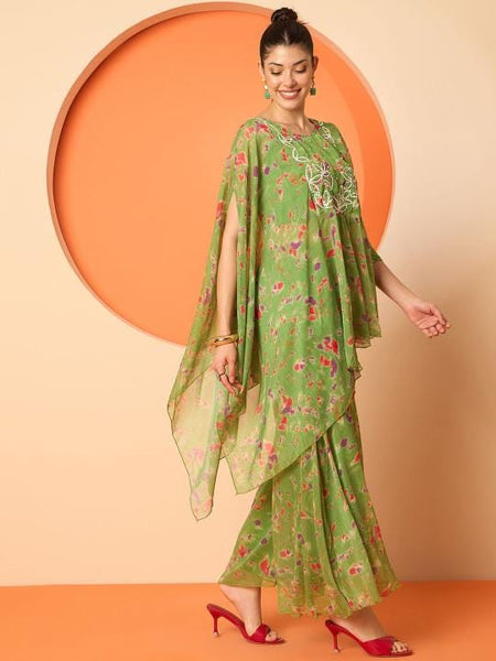 Embellished And Printed Top With Palazzo Co-Ords Set For Women, Top with Palazzo Set, Indo Western Outfit, Ethnic Indian Dress, Wedding Wear2 EtsyImport