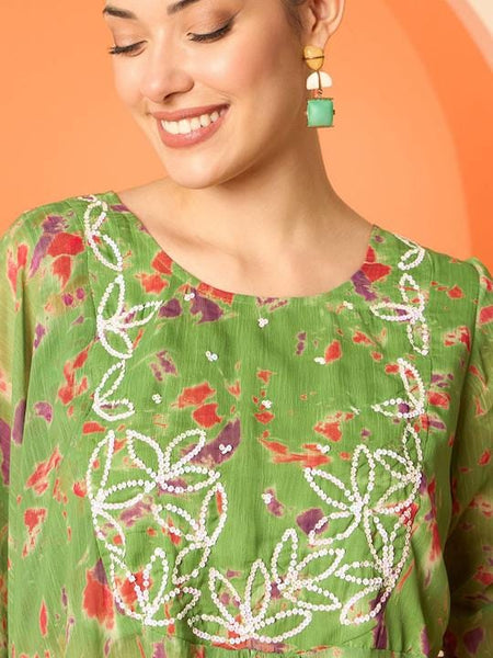 Embellished And Printed Top With Palazzo Co-Ords Set For Women, Top with Palazzo Set, Indo Western Outfit, Ethnic Indian Dress, Wedding Wear2 EtsyImport