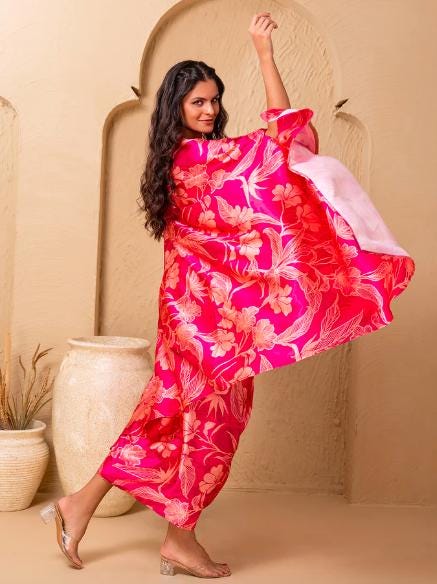 Crop Top With Drape Skirt and Shrug Set for Women, Coord Set, Festive Outfit Ethnic Indian Dress, Wedding Guest Indo Western Outfit20 EtsyImport