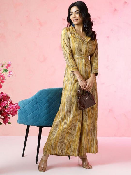 Printed Jumpsuit For Women, Indian Jumpsuit, Indian One Piece Dress, Indo Western Outfit, Fusion Outfit32 EtsyImport