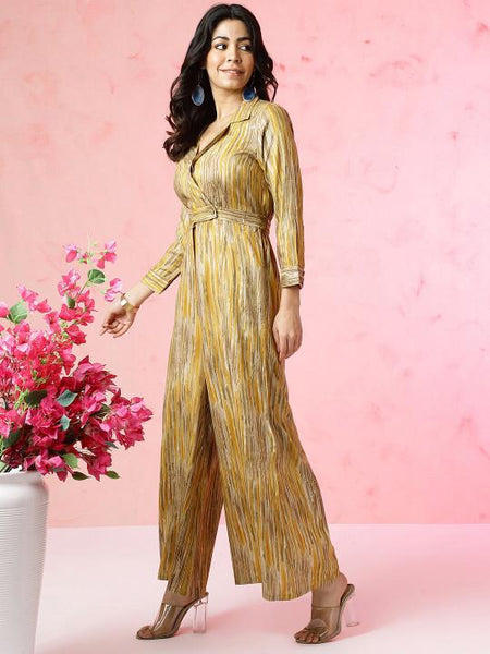 Printed Jumpsuit For Women, Indian Jumpsuit, Indian One Piece Dress, Indo Western Outfit, Fusion Outfit VitansEthnics