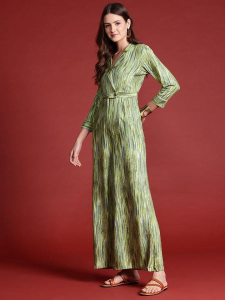 Printed Jumpsuit For Women, Indian Jumpsuit, Indian One Piece Dress, Indo Western Outfit, Fusion Outfit VitansEthnics