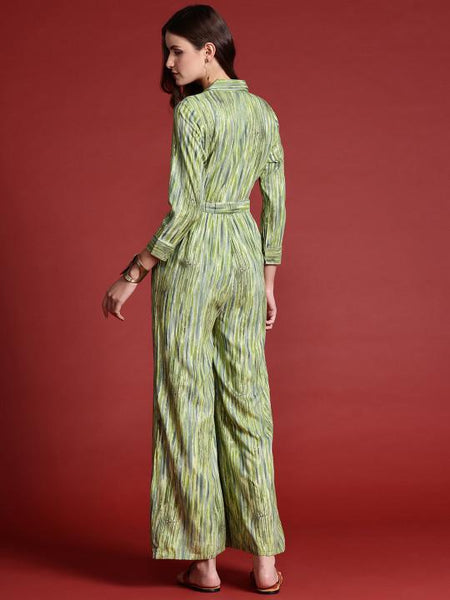 Printed Jumpsuit For Women, Indian Jumpsuit, Indian One Piece Dress, Indo Western Outfit, Fusion Outfit VitansEthnics