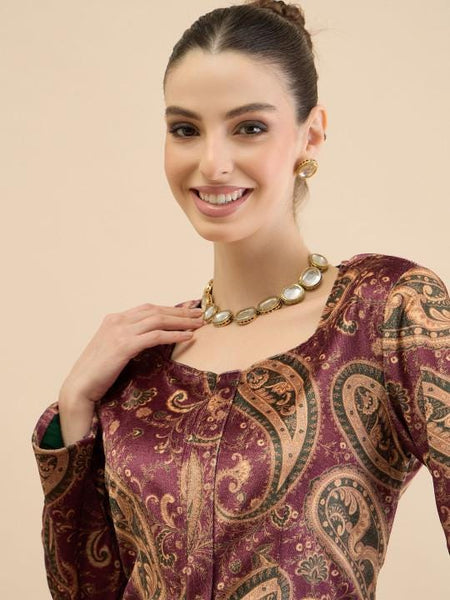 Indian Top With Drape Skirt Set For Women, Top with Dhoti Skirt Set, Ethnic Indo Western Outfit, Coords Set, Indian Dress VitansEthnics