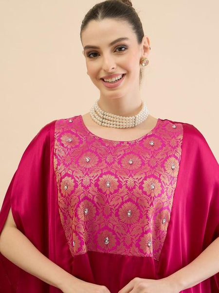 Kaftan Top With Trousers Coord Set For Women, Ethnic Indo Western Outfit, Indian Dress, Wedding Guest Outfit VitansEthnics