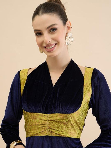 Brocade Velvet Tunic With Palazzo Set for Women, Coord Set, Ethnic Indian Dress, Wedding Guest Party Indo Western Outfit VitansEthnics