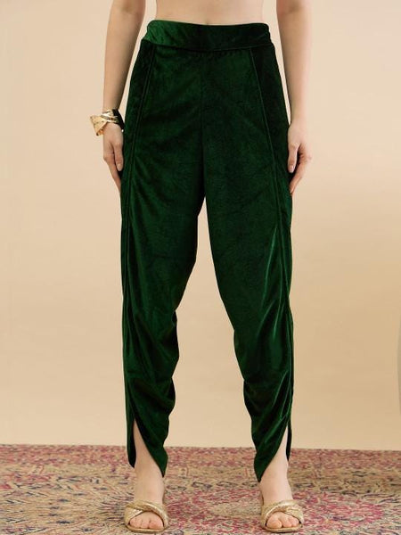 Velvet Tunic With Dhoti Pants Set for Women, Coord, Ethnic Indian Dress, Wedding Guest Party Indo Western Outfit VitansEthnics