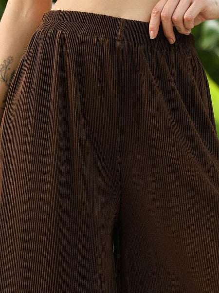 One Shoulder Neck Top With Trousers Co-Ords Set For Women, Indian Top with Palazzo Set, Ethnic Indo Western Outfit, Fusion Coords Set VitansEthnics