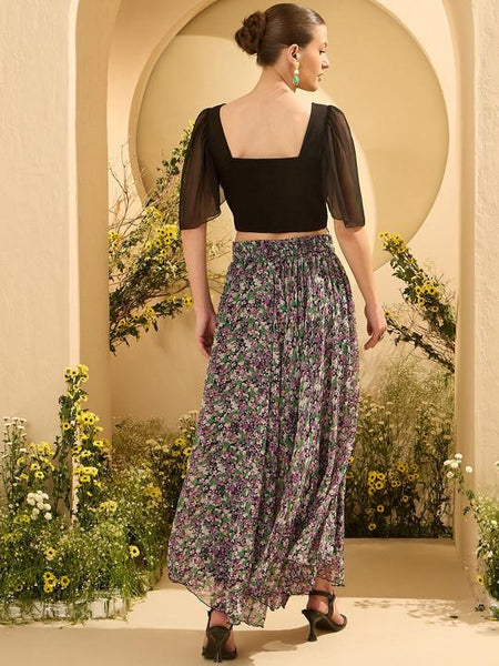 Embellished Round Neck Top With Palazzo Set For Women, Ethnic Indo Western Outfit, Coords Set, Indian Dress, Indian Wedding Guest Outfit VitansEthnics