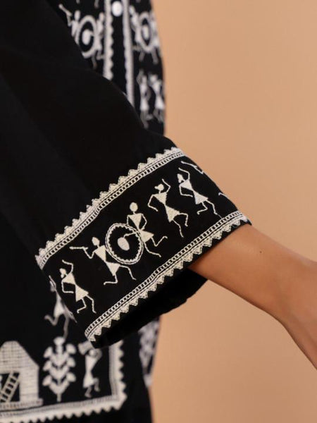 Florals Embroidered Shirt with Trousers Co-Ords Set For Women, Wedding Guest Outfit, Indian Co-Ords Set, Indo Western Dress VitansEthnics