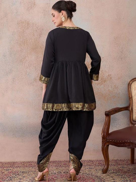 Embellished Kurta With Dhoti Pants Set For Women, Indian Top with Dhoti Pants, Ethnic Indo Western Fusion Outfit, Wedding Guest Outfit VitansEthnics