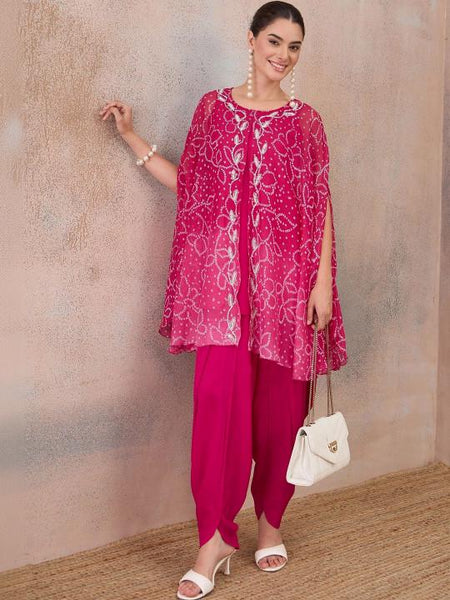 Majestic Artwork Printed Tunic with Palazzos for Women, Coord Set, Ethnic Indian Dress, Indo Western Outfit, Wedding Kurti Set VitansEthnics