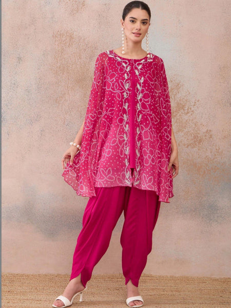 Majestic Artwork Printed Tunic with Palazzos for Women, Coord Set, Ethnic Indian Dress, Indo Western Outfit, Wedding Kurti Set VitansEthnics