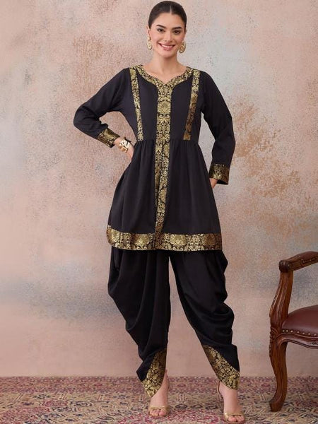 Embellished Kurta With Dhoti Pants Set For Women, Indian Top with Dhoti Pants, Ethnic Indo Western Fusion Outfit, Wedding Guest Outfit VitansEthnics