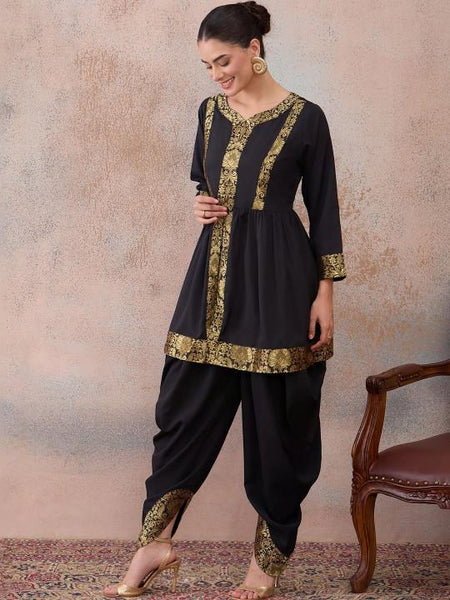 Embellished Kurta With Dhoti Pants Set For Women, Indian Top with Dhoti Pants, Ethnic Indo Western Fusion Outfit, Wedding Guest Outfit VitansEthnics