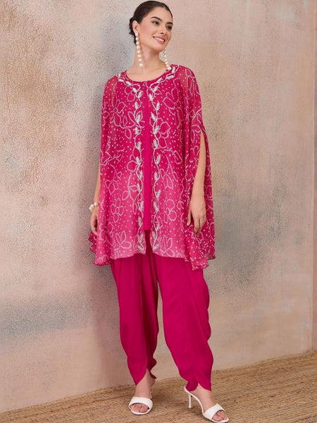 Majestic Artwork Printed Tunic with Palazzos for Women, Coord Set, Ethnic Indian Dress, Indo Western Outfit, Wedding Kurti Set VitansEthnics