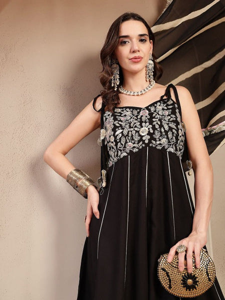 Women Ethnic Motifs Embroidered Pure Cotton Kurta with Dhoti Pants & Dupatta VitansEthnics