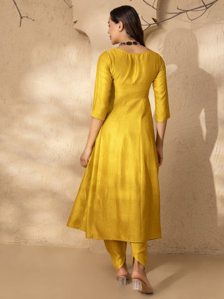 High Low Flared Kurti with Dhoti Pants Set VitansEthnics