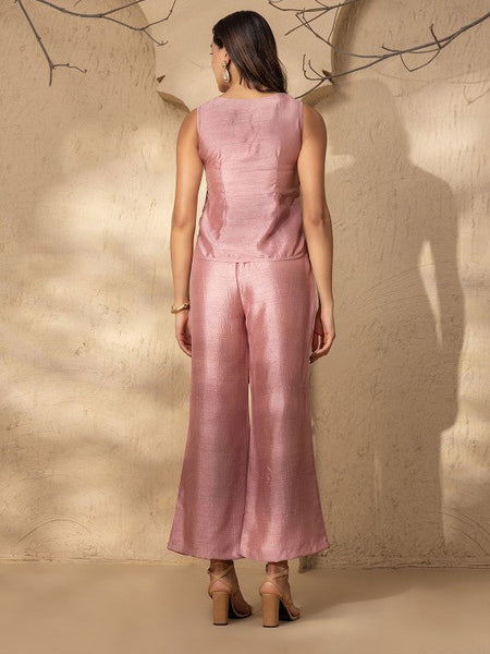 Waistcoat Top With Trousers Coord Set VitansEthnics
