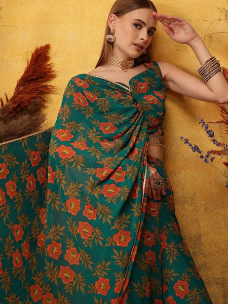 Floral Printed Crop Top with Palazzo Set for Women Boho Chic Coord Set Festival Outfit Ethnic Indian Dress Co-ords, Indo Western Outfit VitansEthnics