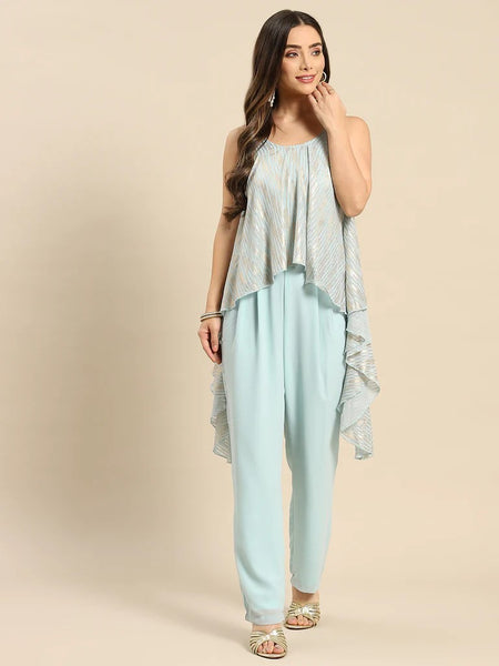 Asymmetric Drape Jumpsuit vitansethnics
