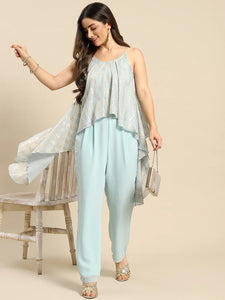 Asymmetric Drape Jumpsuit vitansethnics