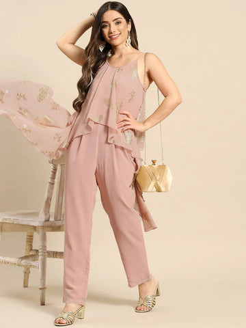 Asymmetric Drape Jumpsuit vitansethnics