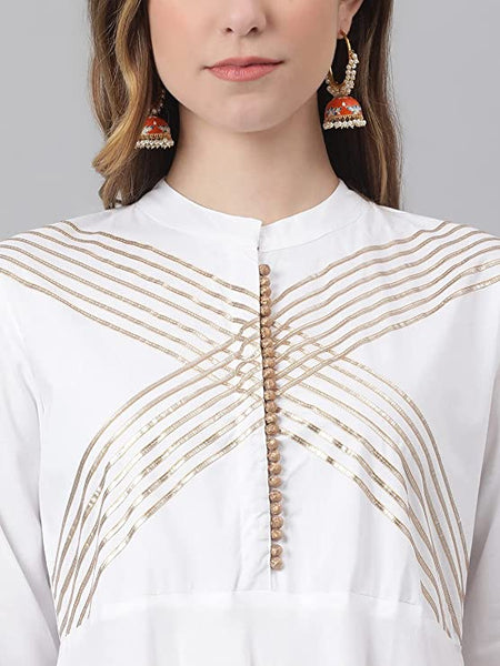 Women's Rayon Flared Kurta And Palazzo With Dupatta Set vitansethnics