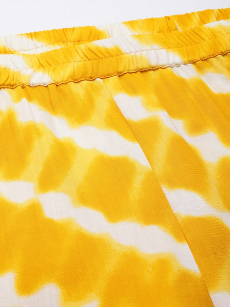 Printed Angrakha Kurti With Palazzo Set vitansethnics