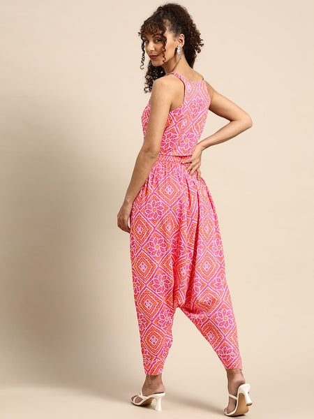 In Cut Crop Top With Low Crotch Dhoti Pants vitansethnics