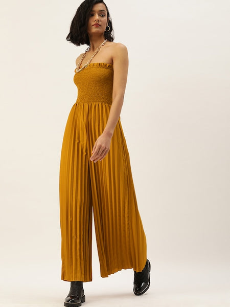 Accordion Pleated Smocked Jumpsuit VitansEthnics