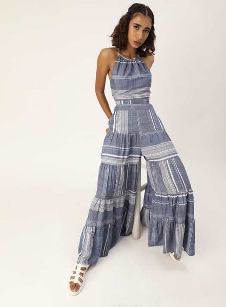 Crop Top With Sharara Pants Co-Ord Set vitansethnics